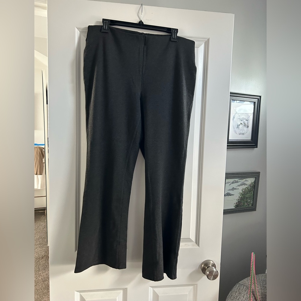 💝Multiples, Slim-sation, Dark Gray heather stretch pants